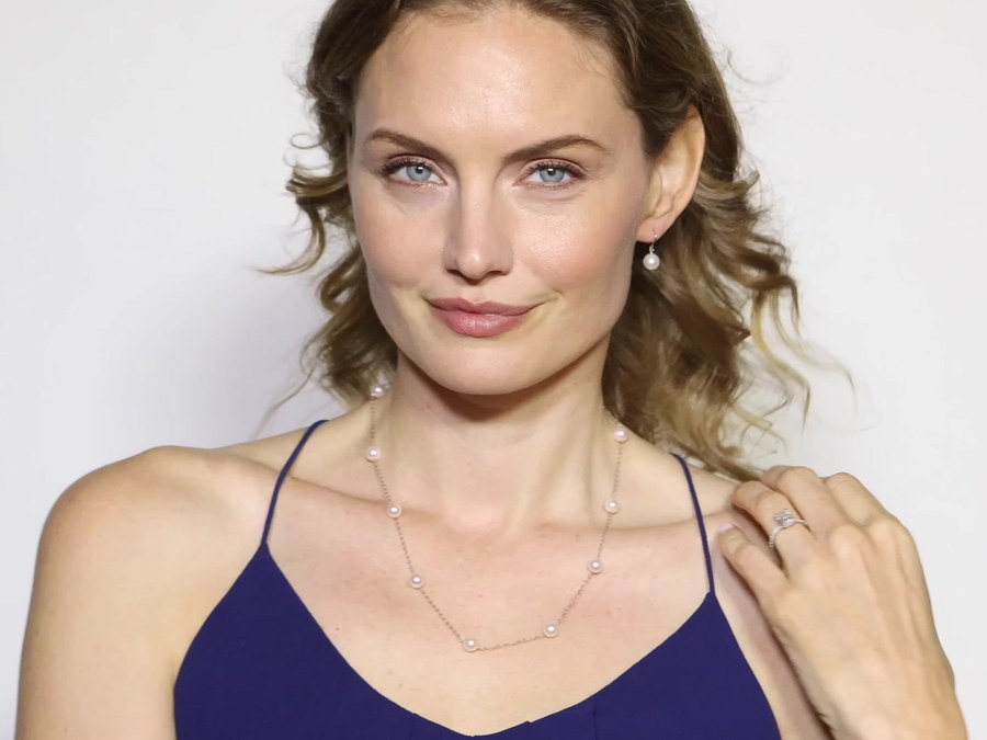 Akoya Pearl Tin Cup Necklaces