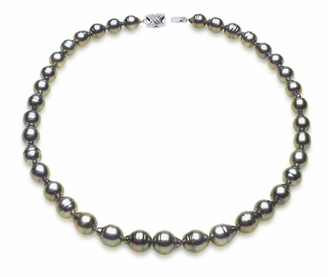 Ringed or Circle Tahitian Pearl Necklace