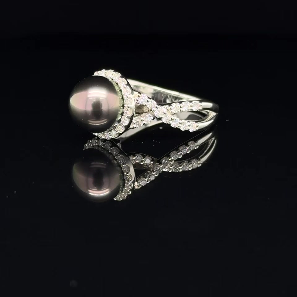 Tahitian Pearl Flow Ring