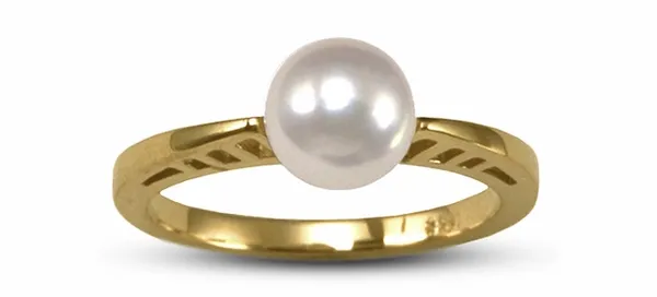 Arch a Japanese Akoya Cultured Pearl Ring