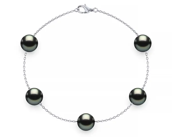 Tin Cup Pearl Bracelet