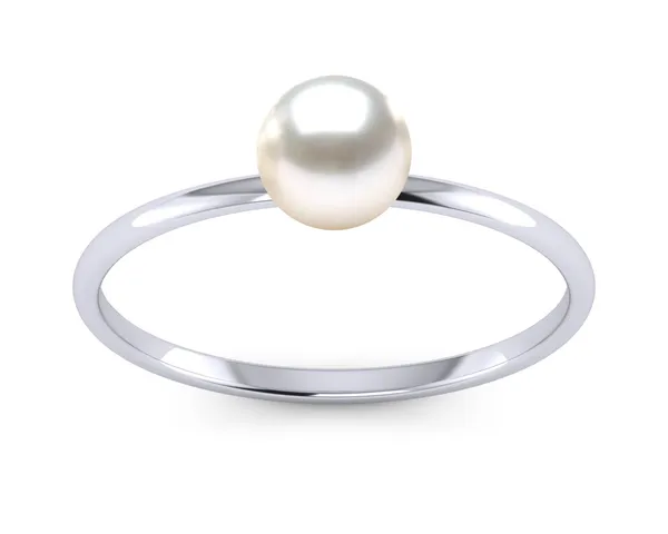 Petite Classic White Akoya Pearl Ring