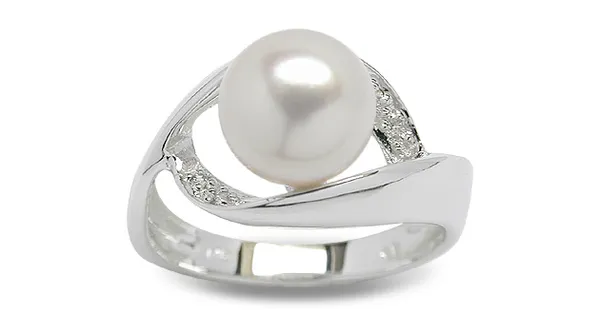 Mindy a Japanese Akoya Cultured Pearl Ring