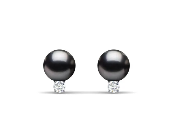 6mm Black Freshwater Pearl Grace Earring