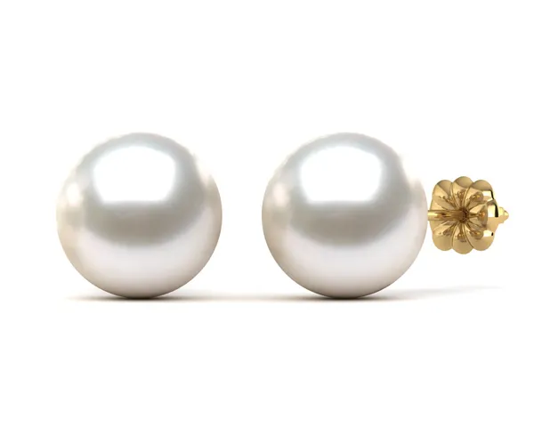 10mm White South Sea Pearl Stud Earring
