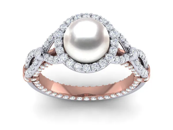 White South Sea Pearl Serendipity Ring
