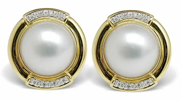 Rachel Mabe Earrings - Mabe Pearls - Americanpearl.com