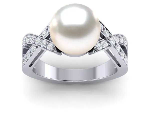 White South Sea Pearl Ring Deluxe X