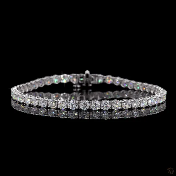 Diamond Tennis Bracelets 14K White Lab Grown