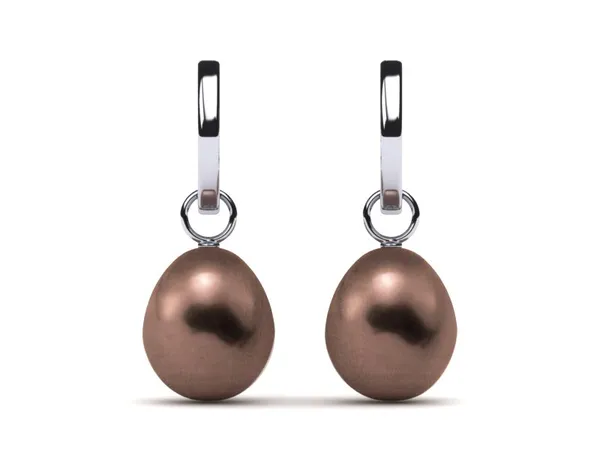 Freshwater Mocha Pearl Modern Kate Earring