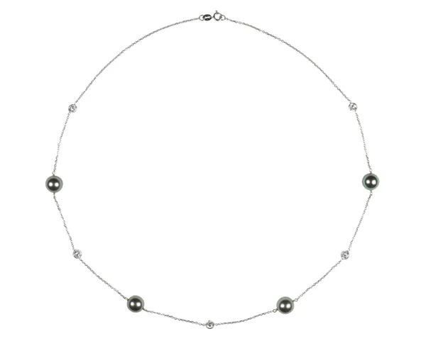 Tahitian Pearl Tin Cup Necklace