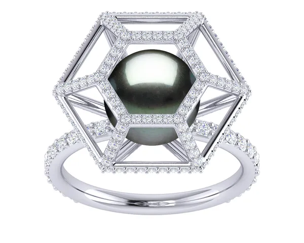 Tahitian Pearl & Diamond Untouchable Ring