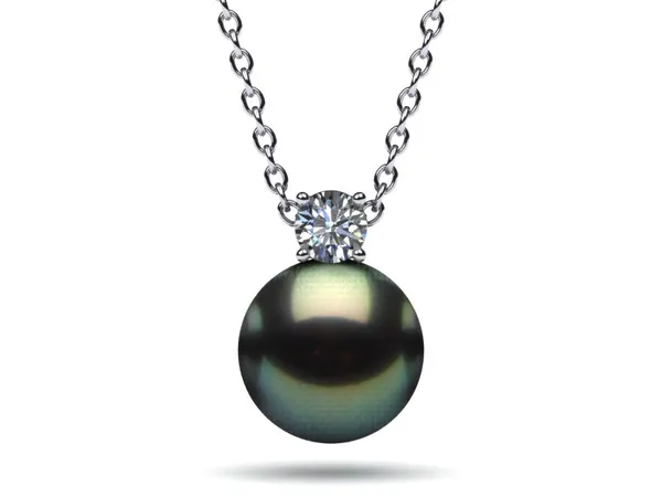 Tahitian Pearl & Diamond Timeless Pendant