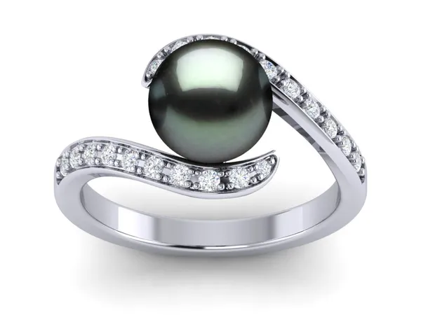 Swirl Tahitian Pearl Ring