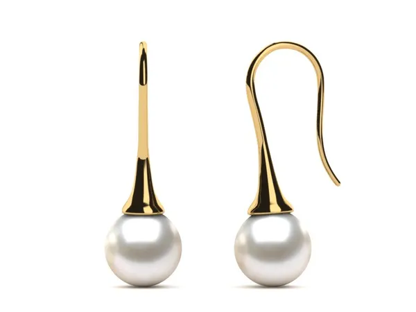 Japanese Akoya Cone Pearl Earring
