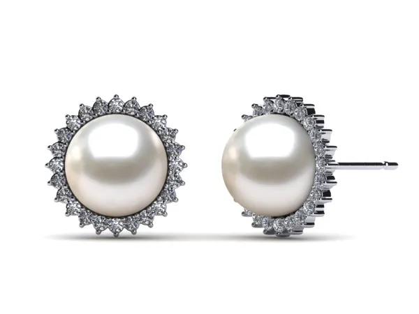 South Sea Pearl Sunflower Earring