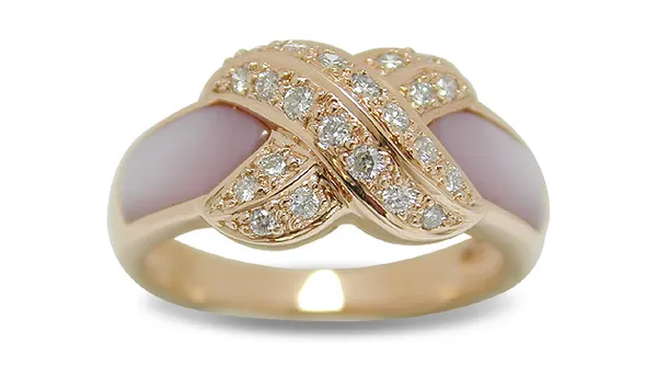 SOLD - Pink Taurus a Mother of Pearl Ring