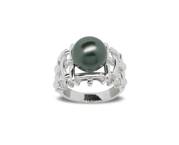 Clio a Black Tahitian Cultured Pearl Ring