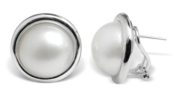 Round Mabe Earrings
