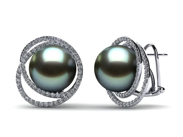 Tahitian Pearl Continuous Circle Earring