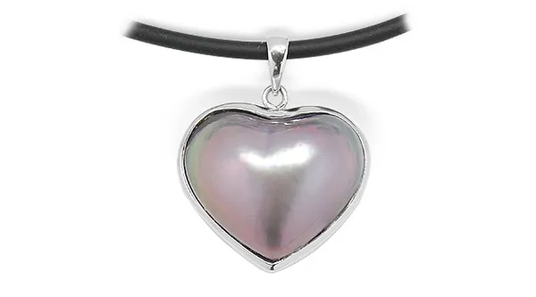 Sweetheart Lavender Mabe Pearl Pendant