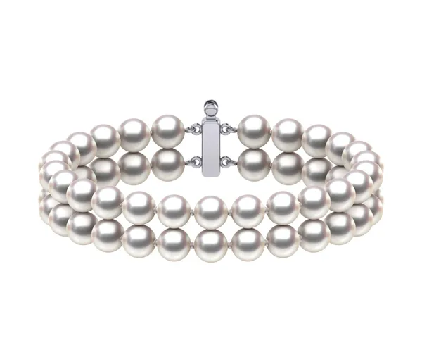 6 x 6.5mm Double Strand Japanese Akoya Pearl Bracelet
