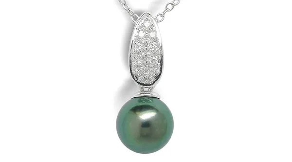 Black Pearl Pendant Zeva Akoya Cultured
