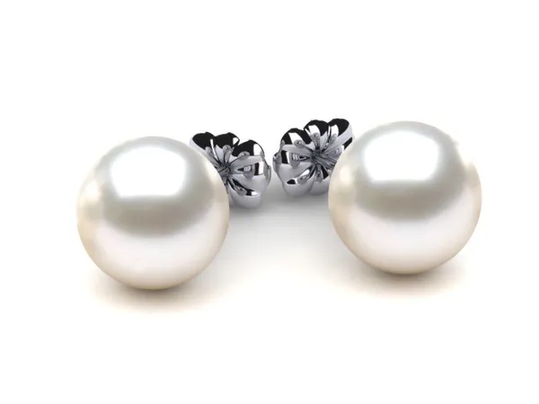 9mm White South Sea Pearl Stud Earring
