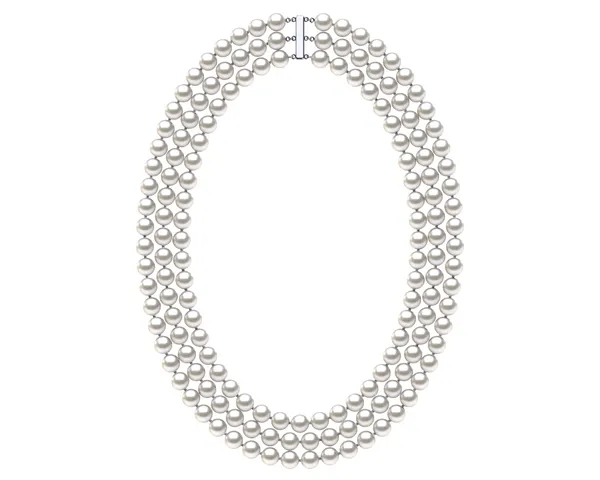 Akoya Pearl Necklace Triple Strand