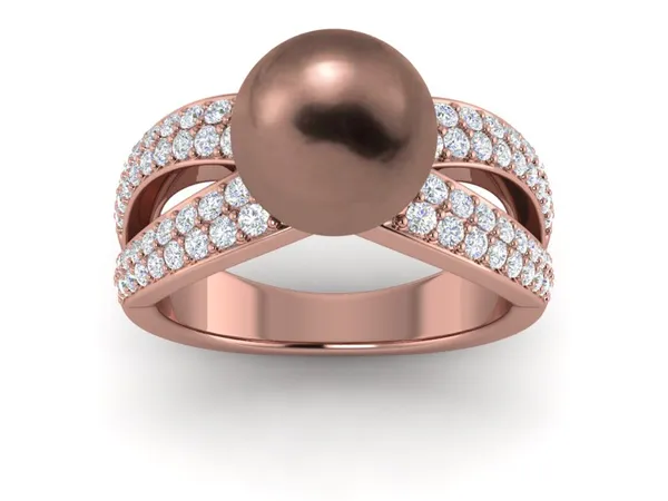 Freshwater Mocha Pearl Joyce Ring