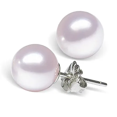 8mm AAA Japanese Akoya Cultured Pearl Earrings
