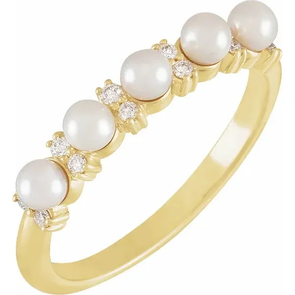 Accented Pearl Ring