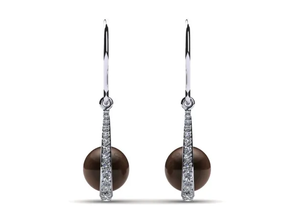 Freshwater Mocha Pearl Morning Dew Earring