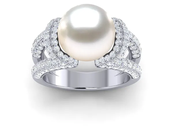 White South Sea Pearl Trophy Ring