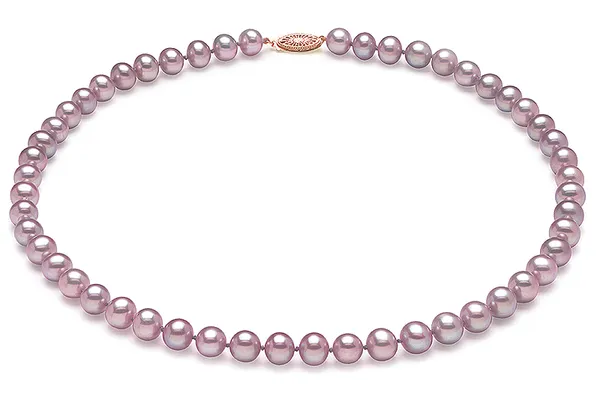 6.5 x 7mm Lavender Freshwater Pearl Necklace Choker