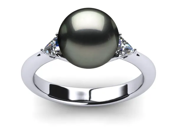 Triangular Tahitian Pearl Ring