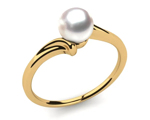 Corinthian a Japanese Akoya Cultured Pearl Ring