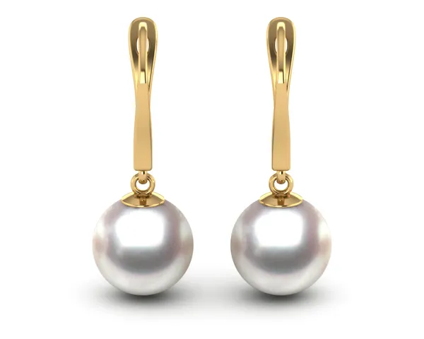 South Sea Pearl Drop Lever Back Earring