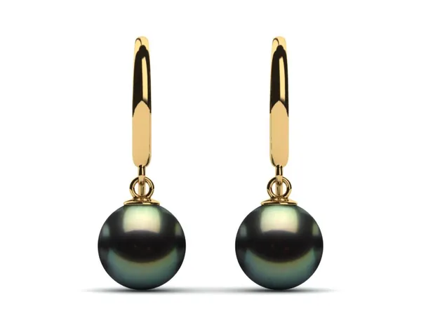 Tahitian Pearl French Wire Shepherds Hook Earring