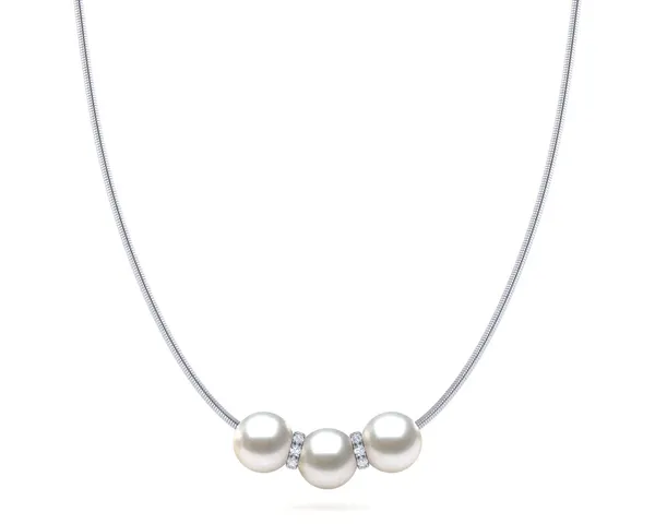 South Sea Pearl Rondelle Pendant Necklace