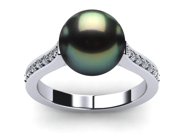 Tahitian Pearl Ring Helix