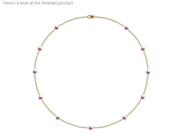 5.5 x 6mm AAA Quality Japanese Akoya Cultured Pearl Tin Cup Necklace