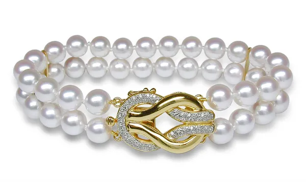 Double Strand Cultured Pearl Bracelet