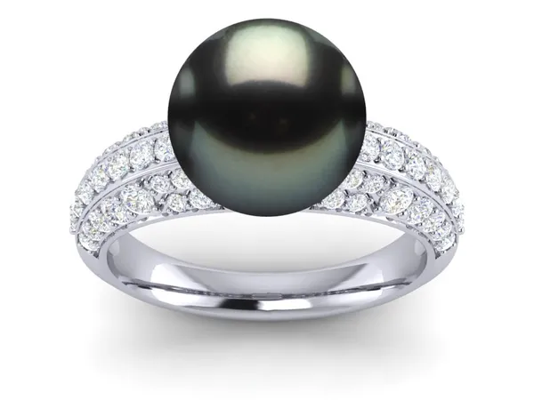 Eunice Pearl & Diamond Ring
