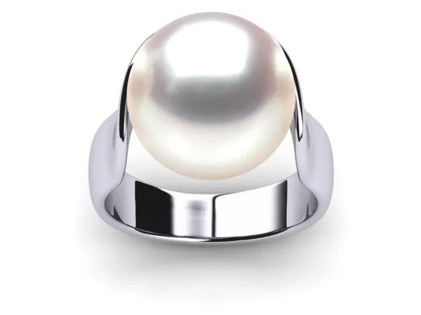 South Sea Pearl Ring White Sculpture