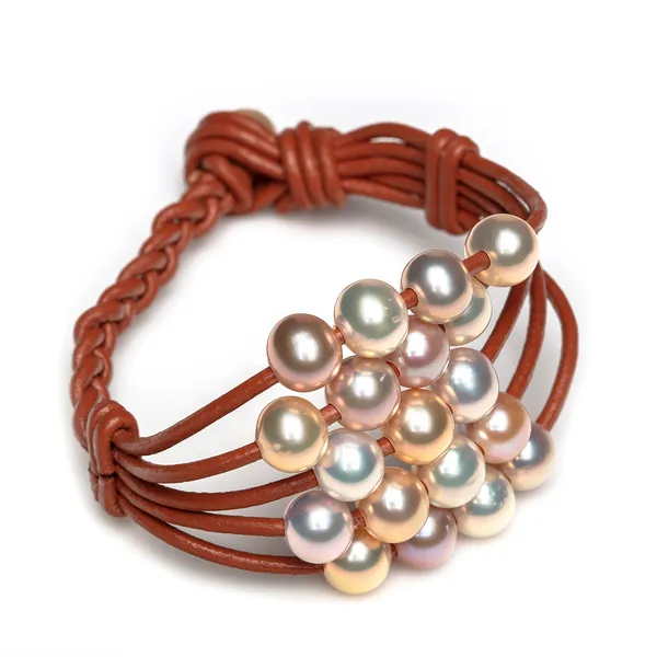 Freshwater Multicolor Pearl Waterfall Bracelet