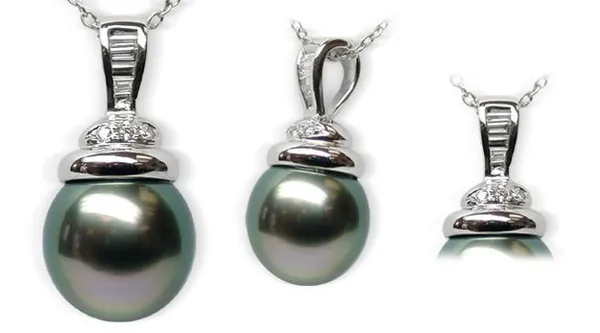 Sala Black Tahitian South Sea Pearl Pendant