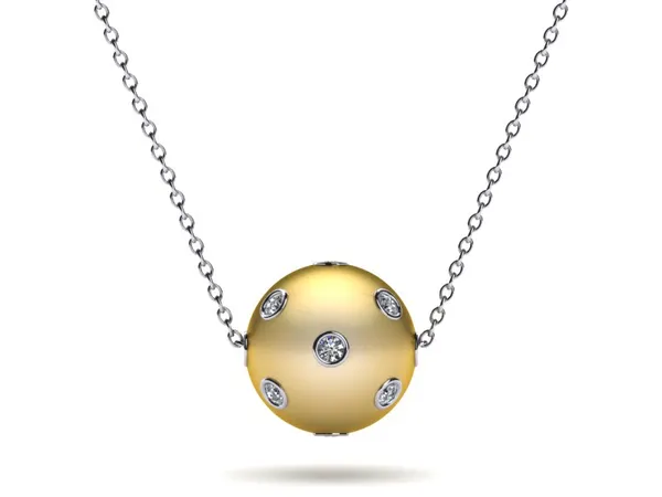 Golden Pearl Starry Night Pendant