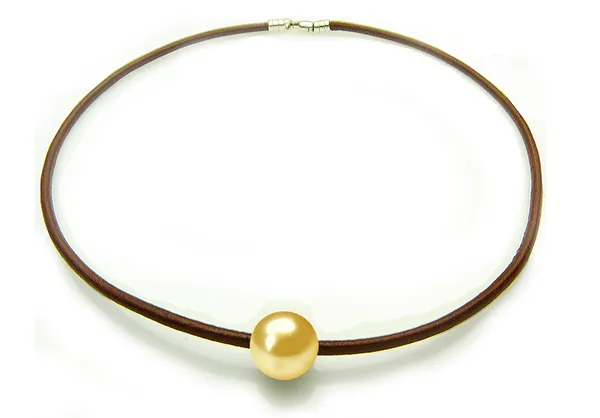 St. Barths Golden Pearl Necklace