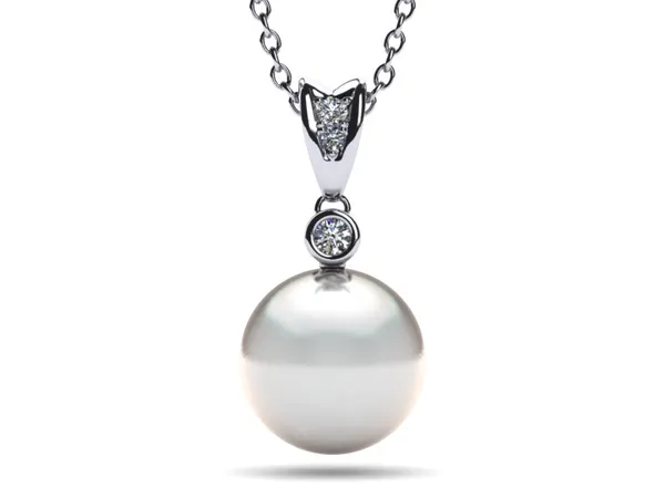White South Sea Single Pearl Pendant